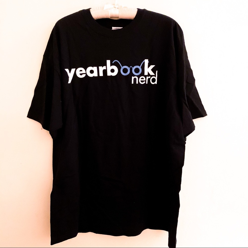 Vintage Jostens Yearbook Nerd Designer Artist Graphic Tee Shirt size XL